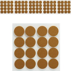 Alldaylab 防噪音毛氈保護貼 圓形 棕色, 96個