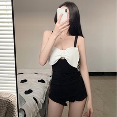 CocoDream 蝴蝶結文化 可愛連身泳衣 K4