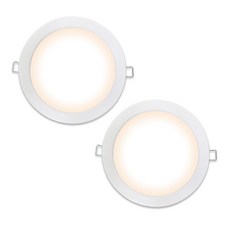 Gaon LED 崁燈 20W DS, 暖白光(白色), 2個