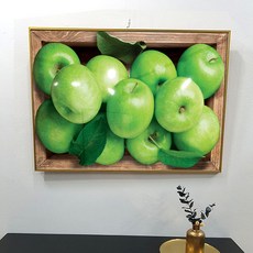 青蘋果室內裝飾畫框 C, 金色金屬