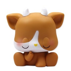 moong9 迷你蘿蔔牛存錢筒, 黃牛, 1個