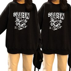 피어니스트 플래그 캐주얼 코디 긴팔 맨투맨 2p