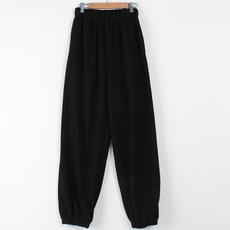 빼빼 여성용 루즈핏 밴딩 조거 트레이닝팬츠