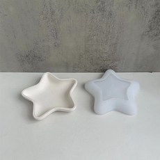Homeflow 星星貝殼豪華石膏碗矽膠模具 星星, 單一顏色