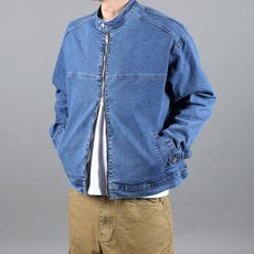 CONFIAR 男性水洗彈力騎士兩穿牛仔夾克 TC10212