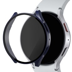 아이몰 스마트워치 9H 강화유리 풀커버 프레임 케이스, 네이비, 1개
