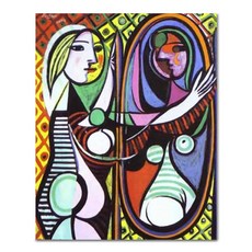 ADICO DIY彩繪 鏡前的女人 PFF07 40 x 50 cm, 混合色, 1個