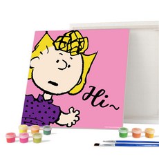 iLovePainting 花生漫畫 DIY 繪畫 20 x 20 公分, 嗨 莎莉, 1個