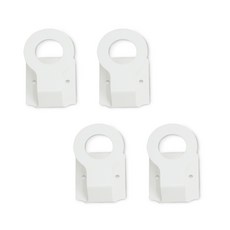 mono flat 免打孔鍋蓋支架+多用途強力黏著劑, 白色的, 2組