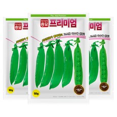 아시아종묘 프리미엄 완두콩 씨앗 50g, 3개