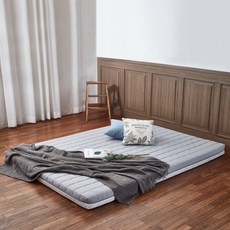 THERIX HOME 睡眠床墊 + 床罩組, 8cm, 灰色