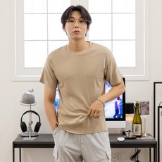 파이브엑스라지 남성용 오버핏 머슬 스판 반팔 티셔츠