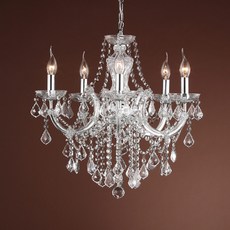 인스타조명 데이지 5등 크리스탈 샹들리에 펜던트, 크롬