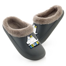 孩童嚕嚕米造型刷絨拖鞋