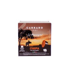 CARRARO 衣索比亞咖啡膠囊 適用Dolce Gusto, 7g, 16顆, 1盒