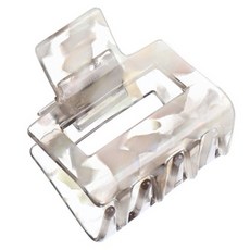 수스다 셀룰로오스 프랑수와 사각 스퀘어 마블링 올림머리 헤어집게핀 4171