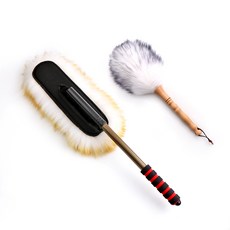 CHASSAK Catem 羊毛車用除塵撣 室外用長度可調式 + 室內用灰色, 1套