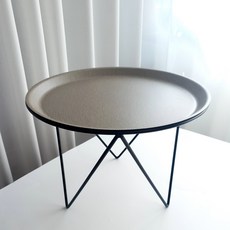 로야 트라잉앵글 원형 테이블, 그레이