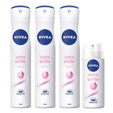 니베아 데오드란트 스프레이 엑스트라 화이트 200ml x 3p + 스프레이 엑스트라 화이트 35ml, 1개