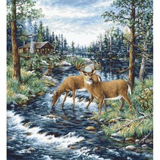 十字繡套組 Luca S Peaceful Morning B606, 1套, 混合顏色