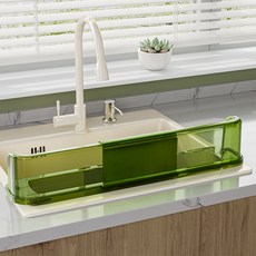 Ants 伸縮型水槽收納擋水板, 1個, 綠色