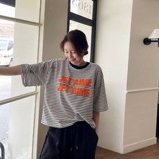 난닝구 여성용 심스포 단가라 나염 티셔츠