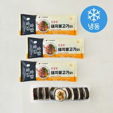 올곧 바바김밥 돈즙팡 돼지불고기김밥 (냉동), 240g, 3개