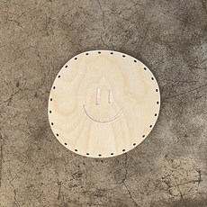 Studio612 微笑不規則形狀塗層盤 19x18cm, 1個, 木質