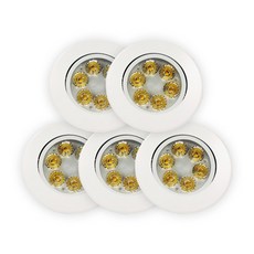 Gaon LED MR 筒燈 5W 白晝, Clova White, 5個