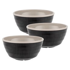 Easy & Free 萬用機能烏龍麵/拉麵碗, 灰色, 3個