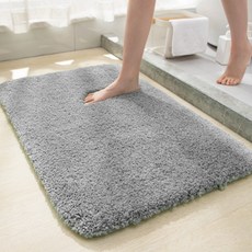 Market Plan 厚實毛絨防滑地墊, 灰色