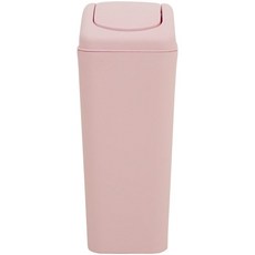 旋轉搖蓋垃圾桶 12L, 粉色的, 1個