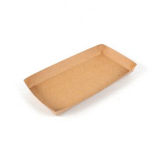 The Pack Company 紙製方形托盤 3號, 牛皮紙, 100個