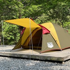 트레아캠프 뉴 필드 돔 텐트, 카키머스타드, 4~5인용