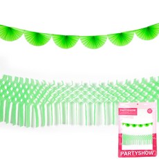 PARTYSHOW 派對拉旗組 半月 + 蜂巢, 1套, 萊姆綠