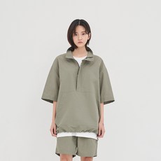 BASIC HOUSE 領口尼龍短袖T恤 LWJP3101