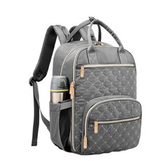 絎縫多功能後背包, 灰色