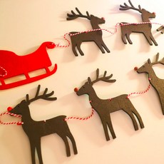 STUPID 聖誕麋鹿雪橇掛飾, 混色