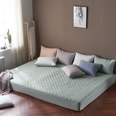 패브릭아트 마리안느 마이크로 모달 누빔 침구세트 패밀리 패드커버 + 베개커버 2P 세트