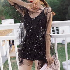 女款 Midnight Coco Noah 兩件式連身泳衣 B235WF02278, 黑色