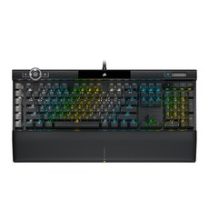 CORSAIR 海盜船 K100 RGB PBT機械鍵盤銀軸, 單色, CH-912A014-KR2 RGP0095, 銀軸