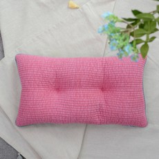 SARANG YEGAM 素色壓紋枕頭, 粉色的
