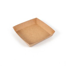 The Pack Company 紙製方形托盤 8號, 牛皮紙, 100個