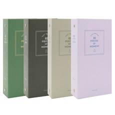 b fancy 拍立得方形照片相冊 24張 4入, 深綠色+黑色+暖灰色+薰衣草紫