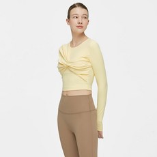 mulawear 女款扭結長袖胸墊上衣 MWSCBR023