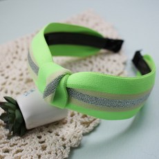 絲綢之路Claudia霓虹蝴蝶結髮箍