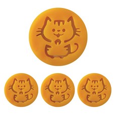 Atihom貓咪可吸水衣物除塵矽膠, 橘色, 4個
