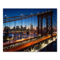 ADICO DIY 夜間繪畫曼哈頓大橋 PH94 50 x 40 厘米, 混合顏色