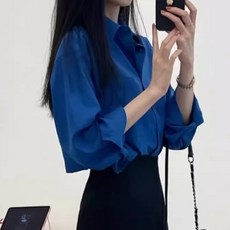 德普羅商務 女款法式感性寬鬆版伊芙克萊恩襯衫