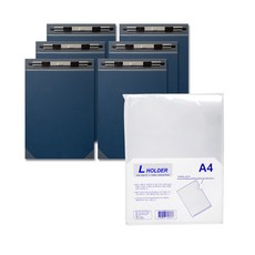 MiDAS Hyeonpoong Fastener Blue Cover A4 6p + L Holder 10p, 單一顏色, 1套